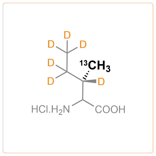 γ-13CH3-d6-DL-Isoleucine.HCl