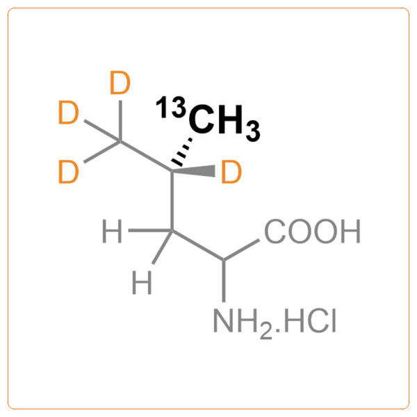 Pro-R-13CH3-d4-Leucine.HCl