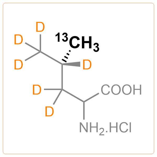 Pro-R-13CH3-d6-Leucine.HCl