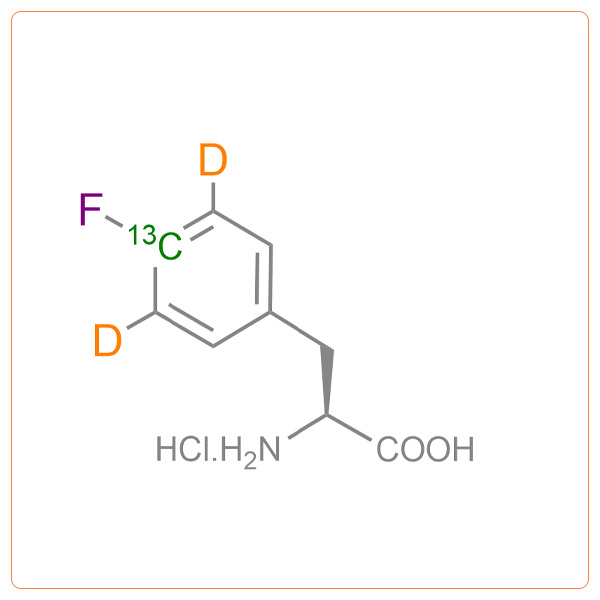 4-13C-Fluorophenylalanine-d2.HCl